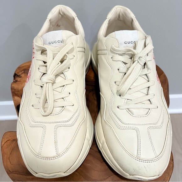 GUCCI Rhyton Red Logo Distressed G 10.5 US 11 Mens - Picture 3 of 15